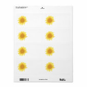 Zonnebloem Elegance Etiket (Full Sheet)