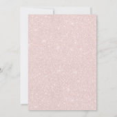 Zonnebloem Elegant Blush Roze Vrijgezellenfeest Kaart (Achterkant)