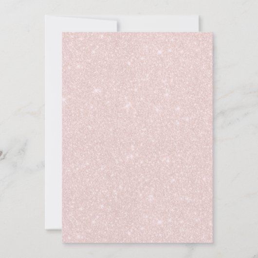 Zonnebloem Elegant Blush Roze Vrijgezellenfeest Kaart (Achterkant)