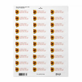 Zonnebloem Elegant Return Address Label (Full Sheet)