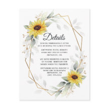 Zonnebloem Elegant Rustic Geometric Gold Wedding