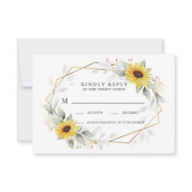 Zonnebloem Elegant Rustic Geometric Gold Wedding