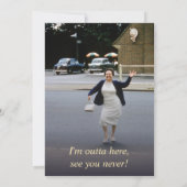 Zonnebloem Elegant Waterverf Pensioen Partij Kaart (Achterkant)