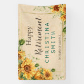  Zonnebloem Elegant Zomer Pensioen Partij Spandoek (Verticaal)