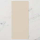 Zonnebloem Elegantie Eenvoudig Trouwmenu Menu (Achterkant)