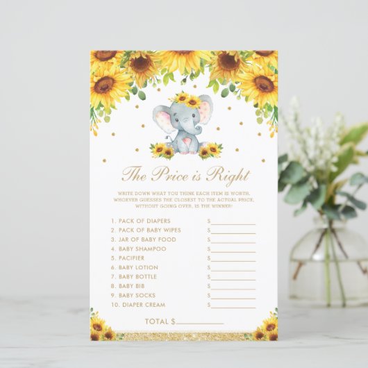 Zonnebloem Elephant De prijs is het juiste schoene (Staand voorkant)