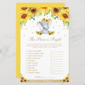 Zonnebloem Elephant De prijs is het juiste schoene (Voorkant / Achterkant)