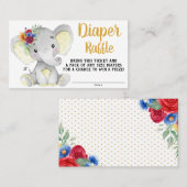 Zonnebloem Elephant Diaper Raffle Ticket (Voorkant / Achterkant)