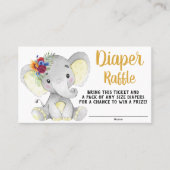 Zonnebloem Elephant Diaper Raffle Ticket (Voorkant)