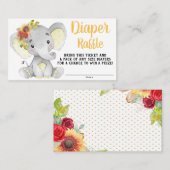 Zonnebloem Elephant Diaper Raffle Ticket (Voorkant / Achterkant)