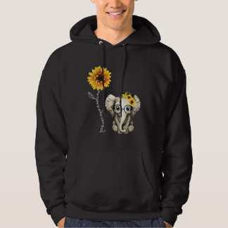 Zonnebloem Elephant Gift Friend Cute Elephant Love Hoodie