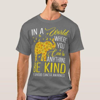 Zonnebloem Elephant is een soort kinderkankerwaren T-shirt