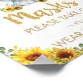 Zonnebloem Elephant Maskers Showday Birthday Sign Poster (Hoek)