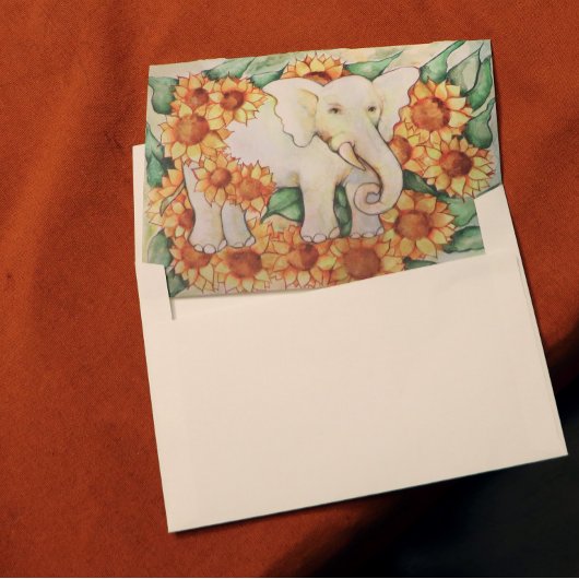 Zonnebloem Elephant Poster