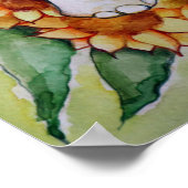 Zonnebloem Elephant Poster (Hoek)