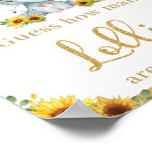 Zonnebloem Elephant raad hoeveel leugens er spelen Poster (Hoek)