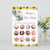 Zonnebloem Elephant Shower Baby of Beer Belly Game (Staand voorkant)