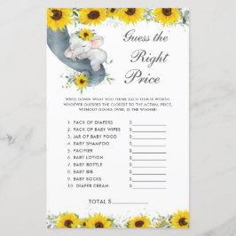 Zonnebloem Elephant Shower Raad de juiste prijs