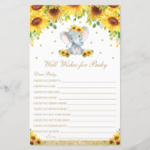 Zonnebloem Elephant Well Wishes for Baby Activity (Voorkant)