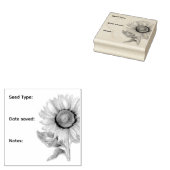 Zonnebloem elke zaad saver rubberstempel (Gestempeld)