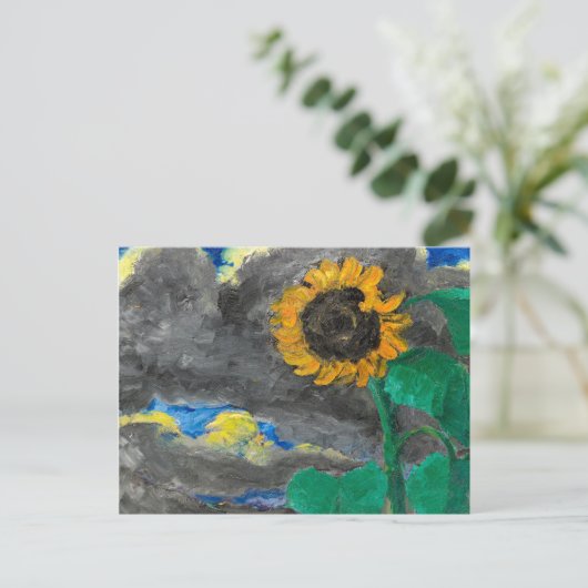 Zonnebloem | Emil Nolde | Briefkaart (Staand voorkant)