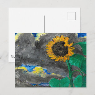 Zonnebloem   Emil Nolde   Briefkaart