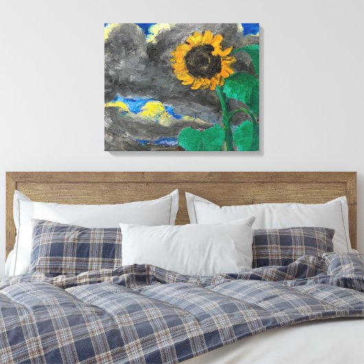 Zonnebloem | Emil Nolde | Canvas Afdruk (Insitu (Slaapkamer))