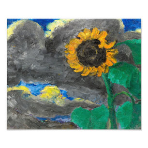 Zonnebloem Emil Nolde Foto Afdruk