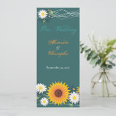 Zonnebloem en aankondiging van het huwelijk (Staand voorkant)