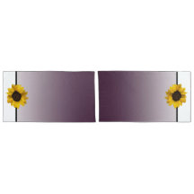 Zonnebloem- en auberginekleur vervagen, 2 design