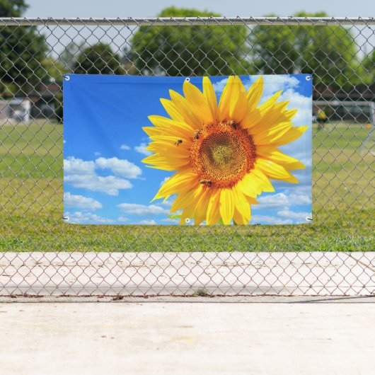 Zonnebloem en Bees Banner (Insitu)