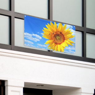 Zonnebloem en Bees Banner