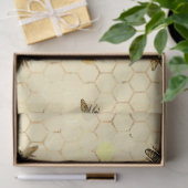 Zonnebloem en Bij Serie Design Zes Tissuepapier (Geschenk)