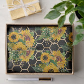 Zonnebloem en Bij Serie Ontwerp Elf Tissuepapier (Geschenk)