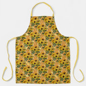 Zonnebloem en Bij Serie Ontwerp Twee Schort (Voorkant)