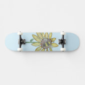 Zonnebloem en bij Skateboard (Horizontaal)