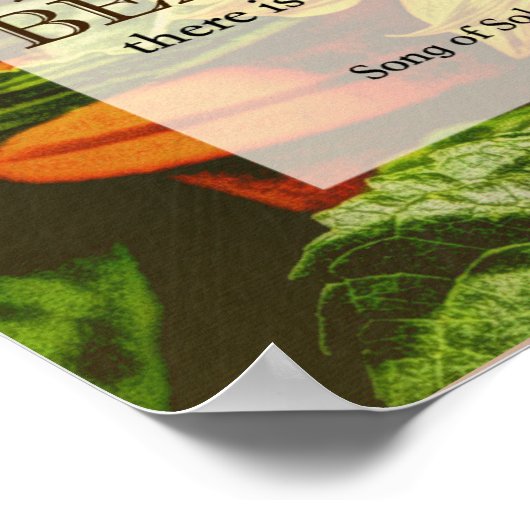 Zonnebloem en bijbel Poster (Hoek)