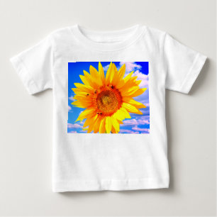 Zonnebloem en bijen Baby T-shirt
