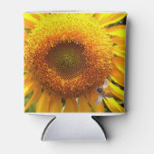 Zonnebloem en bijen blikjeskoeler (Voorkant)