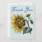 Zonnebloem en bijen: een levendige harmonie van Na Bedankkaart (Voorkant)