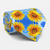 Zonnebloem en bijen in de blauwe hemel - Verse par Stropdas (Opgerold)