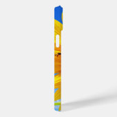 Zonnebloem en bijen iPhone Case (Achterkant / Rechts)