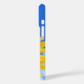 Zonnebloem en bijen iPhone Case (Achterkant / Links)