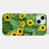 Zonnebloem en bijen iPhone/iPad case (Achterkant (horizontaal))