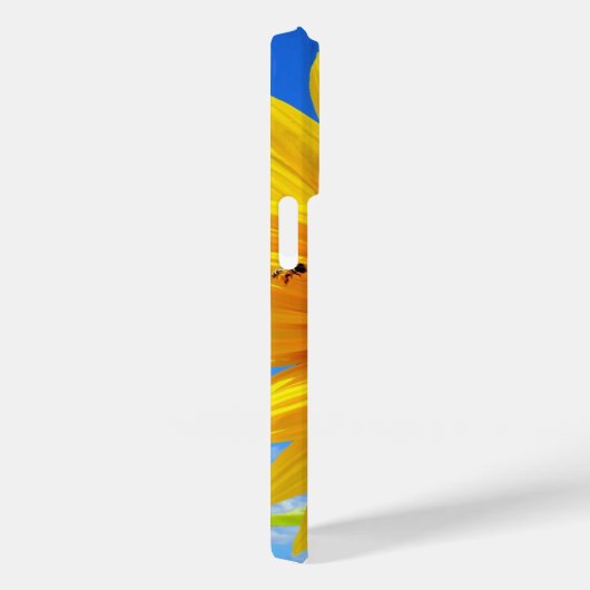 Zonnebloem en bijen op Blue Sky iPhone Case Gift (Achterkant / Rechts)