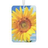 Zonnebloem en bijen op Blue Sky Luchtverfrisser (Achterkant)