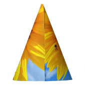 Zonnebloem en bijen partij Pet Feesthoedjes (Achterkant)