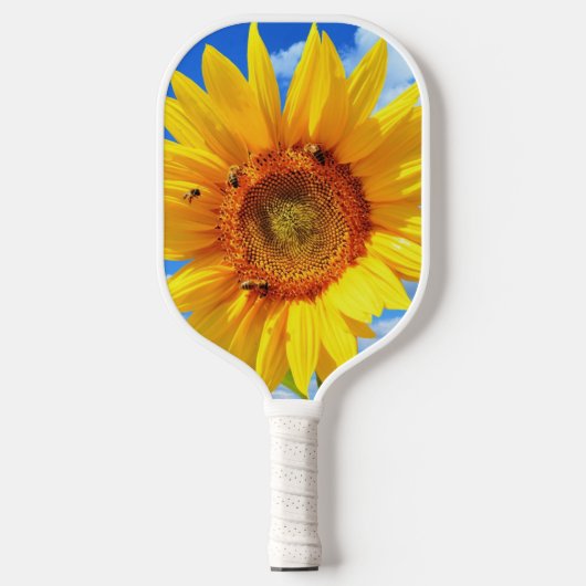 Zonnebloem en bijen Pickleball Paddle (Voorkant)
