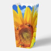 Zonnebloem en bijen Popcorn Box Bedankdoosjes (Voorkant)