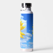 Zonnebloem en bijen Roestvrij staal Waterfles (Rechts)